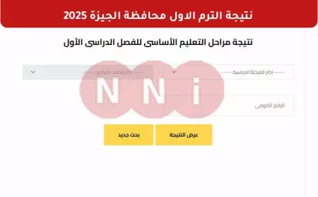 الأن ظهرت رسميا.. نتيجه الترم الاول 2025 محافظة الجيزة برقم الجلوس والاسم عبر موقع مديرية التربية والتعليم بالجيزة