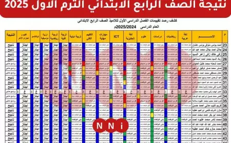 رسميًا.. نتيجة الصف الرابع الابتدائي بالاسم فقط عبر بوابه التعليم الأساسي الترم الاول 2025 النتيجه بالرقم القومي
