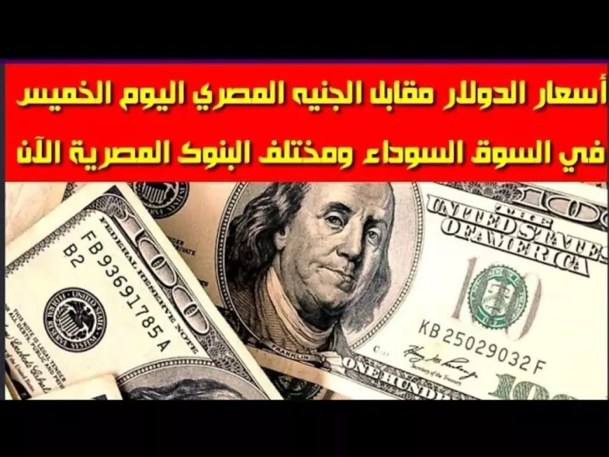 سعر الدولار اليوم في السوق السوداء مقابل الجنيه المصري الاحد 19 يناير 2025 سعر الدولار في البنوك