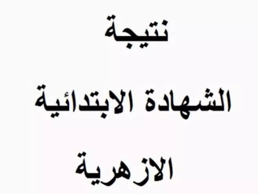 مبروك النجاح.. نتيجة الشهادة الابتدائية الأزهرية الترم الأول 2025 برقم الجلوس فقط عبر موقع بوابة الأزهر الالكترونية