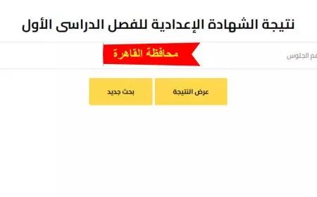 النتيجه ظهرت.. نتيجة الشهادة الإعدادية القاهرة 2025 بالاسم ورقم الجلوس عبر موقع نتيجة نت والبوابة الرسمية لمحافظه القاهرة