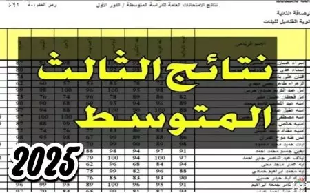 وزارة التربية العراقية.. رابط نتائج الثالث المتوسط الدور الأول 2025 بالرقم الامتحاني epedu.gov.iq