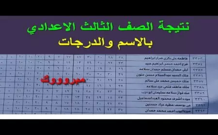 روابط الاستعلام عن نتيجة 3 اعدادي 2025 الصف الثالث الاعدادي برقم الجلوس والاسم في جميع المحافظات