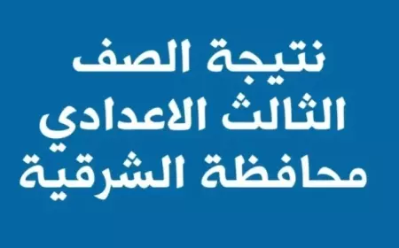 ثالثه 3 اعدادي الأن.. نتيجه الشهاده الاعداديه محافظه الشرقيه الترم الاول 2025 بالاسم ورقم الجلوس عبر البوابه الالكترونيه
