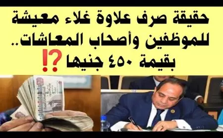 علاوة غلاء المعيشة 2025 اعرف كل حاجة عن تفاصيل الزيادة والفئات المستحقة