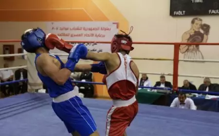 استكمال منافسات بطولة الجمهورية للشباب الملاكمة