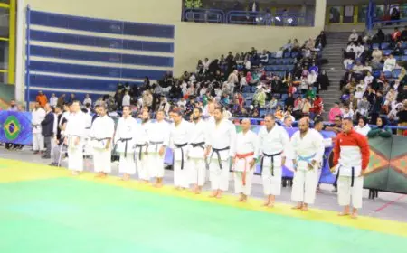 مصر تحصد المركز الأول لمنافسات الكاتا بالبطولة الدولية للكاراتيه الموحد
