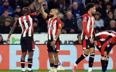 برينتفورد يحقق فوزاً كبيراً على ليستر سيتي بالدوري الإنجليزي