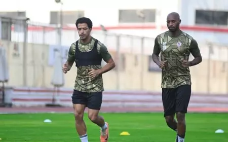 تدريبات خاصة لـ شيكابالا ودونجا على هامش مران الزمالك