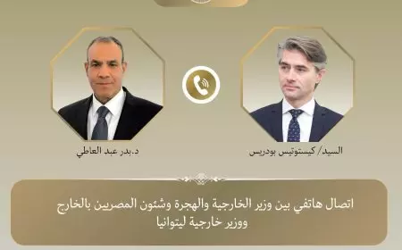 وزير الخارجية يجري اتصالا هاتفيا مع نظيره الليتواني لتعزيز سبل التعاون