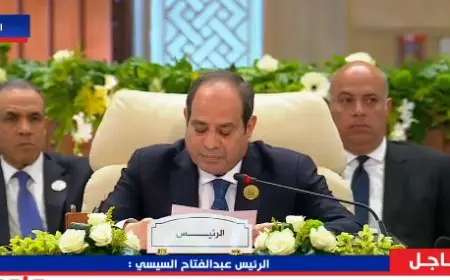 الرئيس السيسي: القدس ليس مدينة بل رمزًا لهويتنا.. ونعمل على إعادة الإعمار بدون تهجير