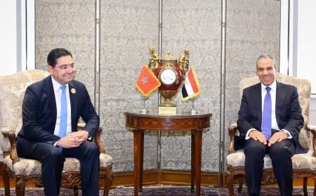 وزير الخارجية والهجرة يعقد اجتماعًا مع نظيره المغربي لتبادل الرؤى بشأن بعض القضايا