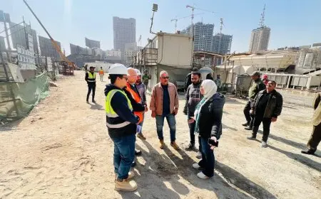 وزير الإسكان يتابع سير العمل بمشروع تطوير منطقة مثلث ماسبيرو بمحافظة القاهرة