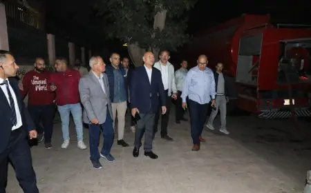محافظ القاهرة : إزالة الآثار الناتجة عن حريق مبنى المعامل المركزية وتشكيل لجنة لفحص العقار
