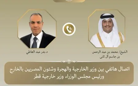 مباحثات هاتفية بين وزير الخارجية ونظيره القطري لبحث تهدئة التوترات الإقليمية