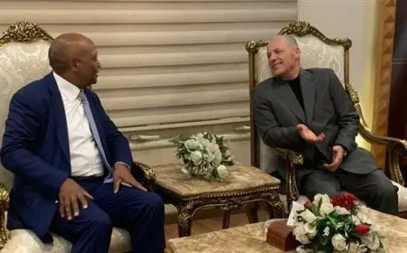 موتسيبي يهنئ هاني أبو ريدة على فوزه برئاسة اتحاد شمال أفريقيا