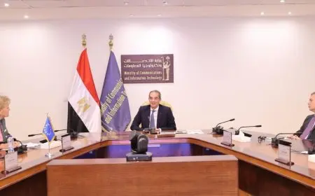 وزير الاتصالات يبحث مع بعثة الاتحاد الأوروبى لدى مصر التعاون المشترك بمجالات التحول الرقمى