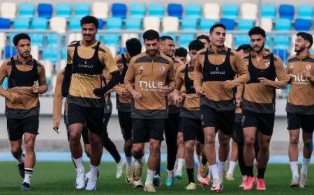 خماسي الزمالك الدولي ينتظم في التدريبات استعدادًا لمواجهة سيراميكا كليوباترا بنصف نهائي كأس مصر