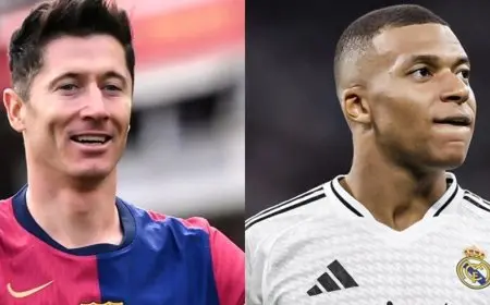 بالأرقام.. ليفاندوفسكي أم مبابي.. من المهاجم الأكثر اكتمالا؟