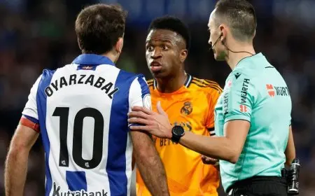 فينيسيوس يتسبب بفرض عقوبات على مشجعي ريال سوسيداد