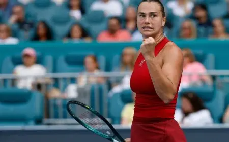 سابالينكا تبلغ نهائي بطولة ميامي المفتوحة للتنس للمرة الأولى