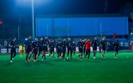 الأهلي يواصل تدريباته استعدادًا لمباراة الهلال السوداني