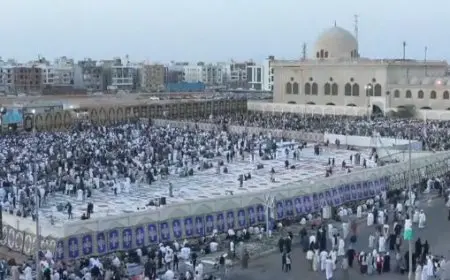 بث مباشر.. شعائر صلاة عيد الفطر من مسجد المشير طنطاوي