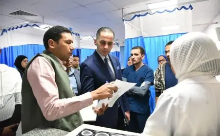 نائب وزير الصحة والسكان يتفقد مستشفيات البحيرة والإسكندرية