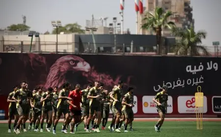 الأهلي يختتم استعداده قبل السفر لموريتانيا لمواجهة الهلال