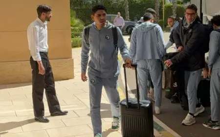 بعثة بيراميدز تصل مكناس استعدادًا لمواجهة الجيش الملكي في إياب ربع نهائي دوري أبطال أفريقيا