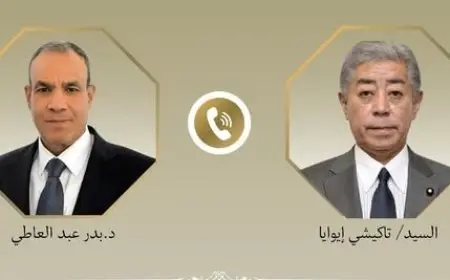 وزير الخارجية والهجرة يتلقى مكالمة هاتفية من وزير خارجية اليابان