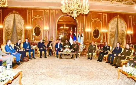 القائد العام للقوات المسلحة يلتقي وزير الدفاع الفرنسي