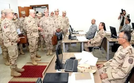 رئيس الأركان يزور الأكاديمية العسكرية العليا بالعاصمة الإدارية