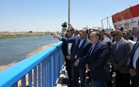 رئيس الوزراء يدشّن مشروع كوبري “منقباد” العلوي عند المدخل الشمالي لمدينة أسيوط