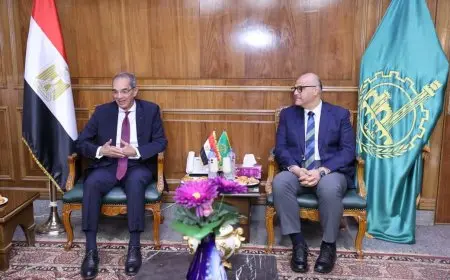 وزير الاتصالات يتباحث مع محافظ القليوبية آخر مستجدات مشروعات تطوير البنية التحتية الرقمية