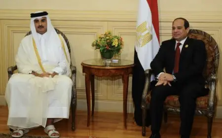 قمة مشتركة بين مصر وقطر في الدوحة غداً لمناقشة تعزيز التعاون الثنائي والقضية الفلسطينية