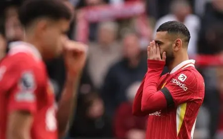 محمد صلاح يكسر رقم هنري وهالاند ويصل إلى 45 مساهمة في الأهداف