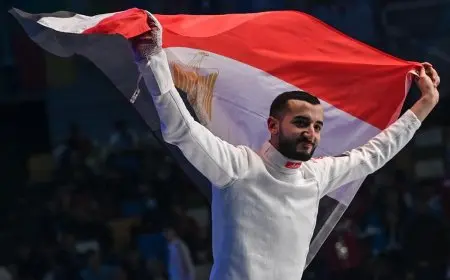 محمود السيد البطل المصري يتوج بذهبية بطولة العالم للشباب في المبارزة