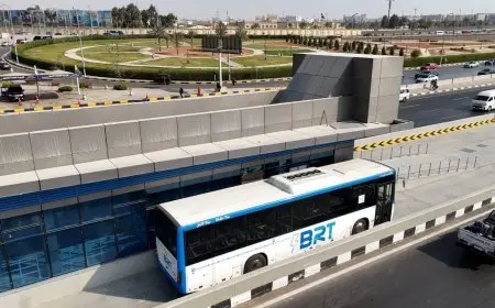 انطلاق تدريب سائقي أتوبيسات مشروع الأتوبيس الترددي BRT على المسار الأول