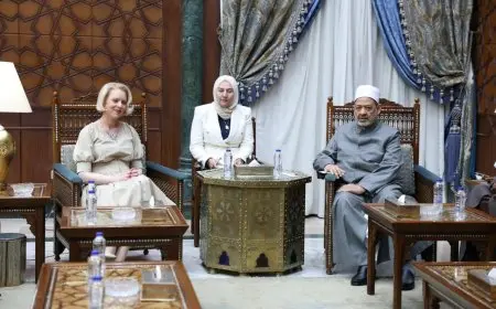 شيخ الأزهر ورئيسة البرلمان السلوفيني يتفقان على زيادة الجهود لإنهاء العدوان على غزة