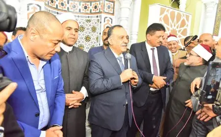 محافظ أسيوط يفتتح مسجد تاج الدين في قرية منقباد بعد تجديده وإعادة بناءه بتكلفة 15 مليون جنيه