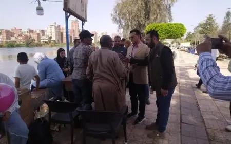 محافظ الدقهلية يوجه بمتابعة سير العمل في حديقة شجرة الدر بالمنصورة احتفالاً بشم النسيم