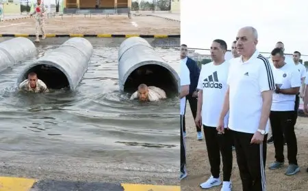 رئيس الأركان يتفقد نظام التعليم في معهد ضباط الصف المعلمين