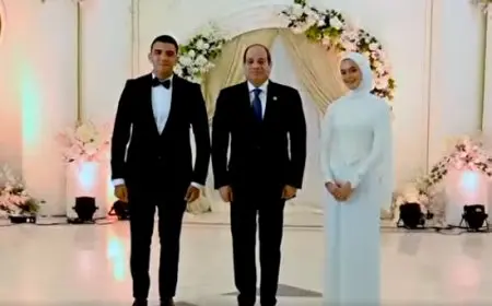 في بادرة إنسانية.. الرئيس السيسي يشهد عقد قران ابنة الشهيد مالك مهران