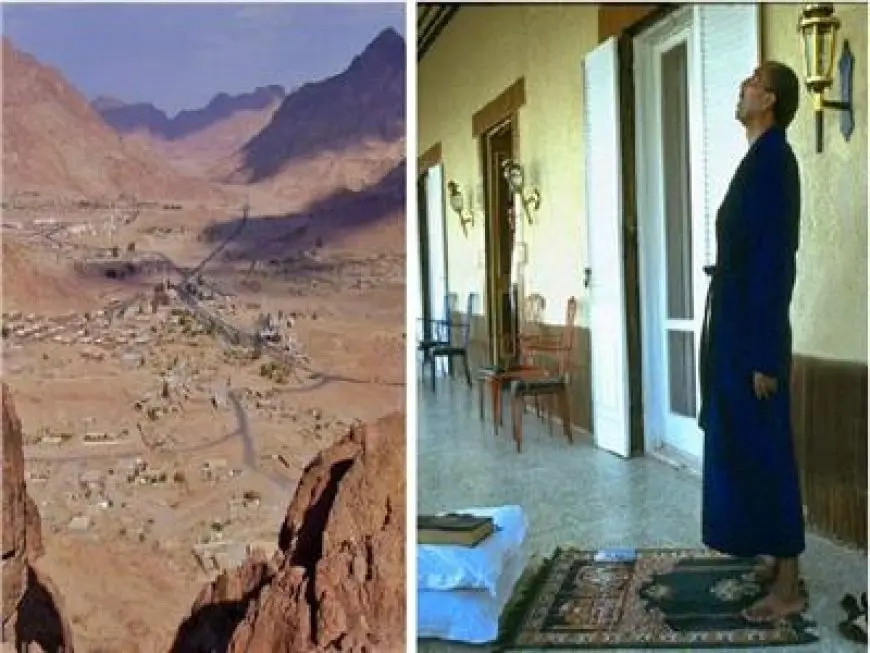 تفاصيل زيارة السادات لسانت كاترين للصلاة وقراءة القرآن في وادي الراحة