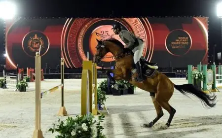 أجواء تنافسية ملؤها الحماس في اليوم الأول من بطولة العالم العسكرية للفروسية بالعاصمة الإدارية الجديدة