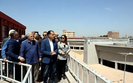 رئيس الوزراء يزور محطة المياه المرشحة الجديدة بالملاحية في طنطا