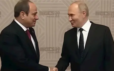 بوتين يلتقي الرئيس السيسي خلال حفل عشاء في الكرملين للاحتفال بالذكرى الثمانين لعيد النصر