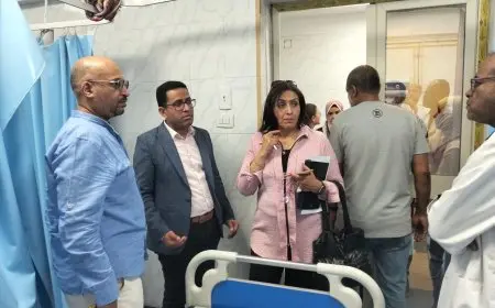 الصحة: فريق الحوكمة والمراجعة الداخلية يزور مستشفى صدر أسوان
