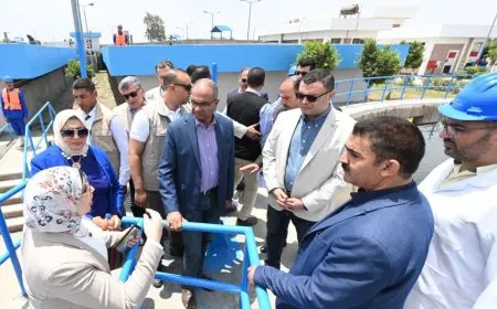 وزير الإسكان ومحافظ الشرقية يقومان بزيارة ميدانية لتفقد منظومتي مياه الشرب والصرف الصحي في المحافظة